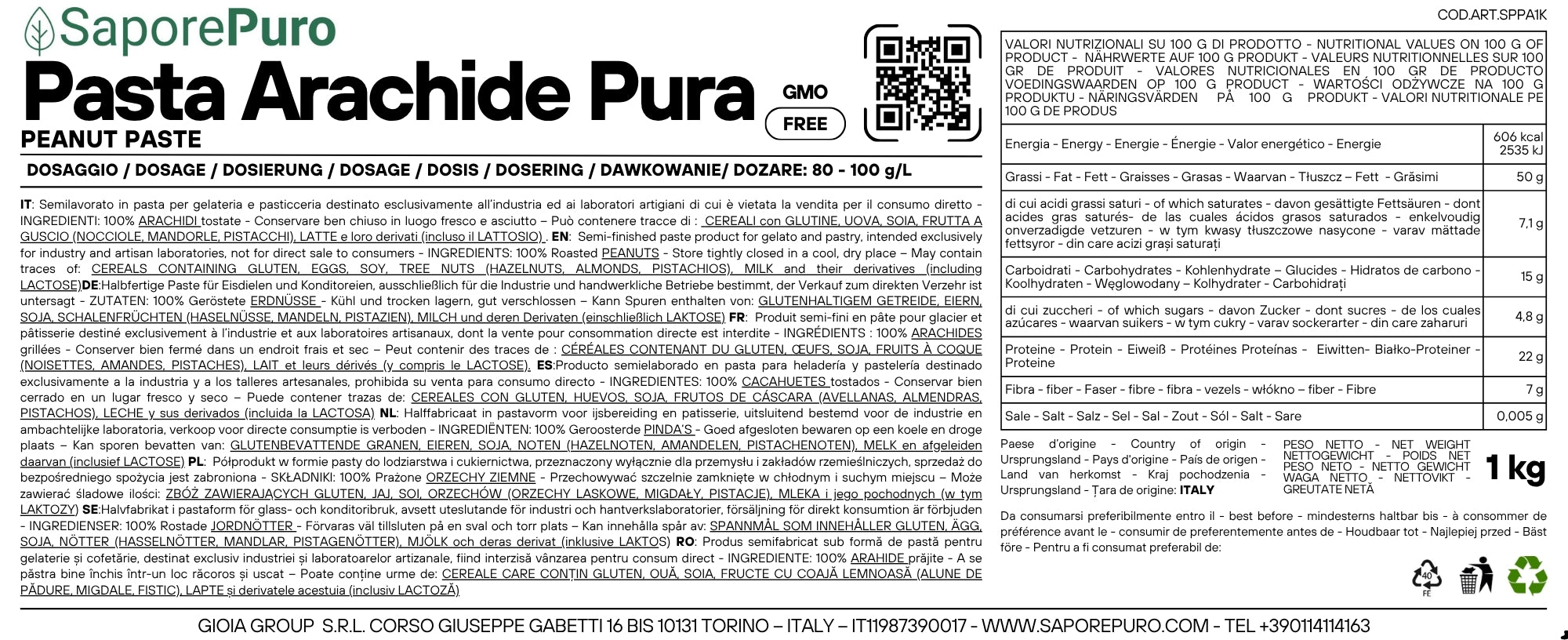 saporepuro-p-te-de-cacahu-te-pure-1-kg-vegan image 2
