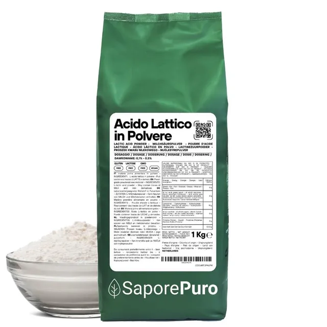 saporepuro-acidi-acide-lactique-poudre-alimentaire-200-g image 1