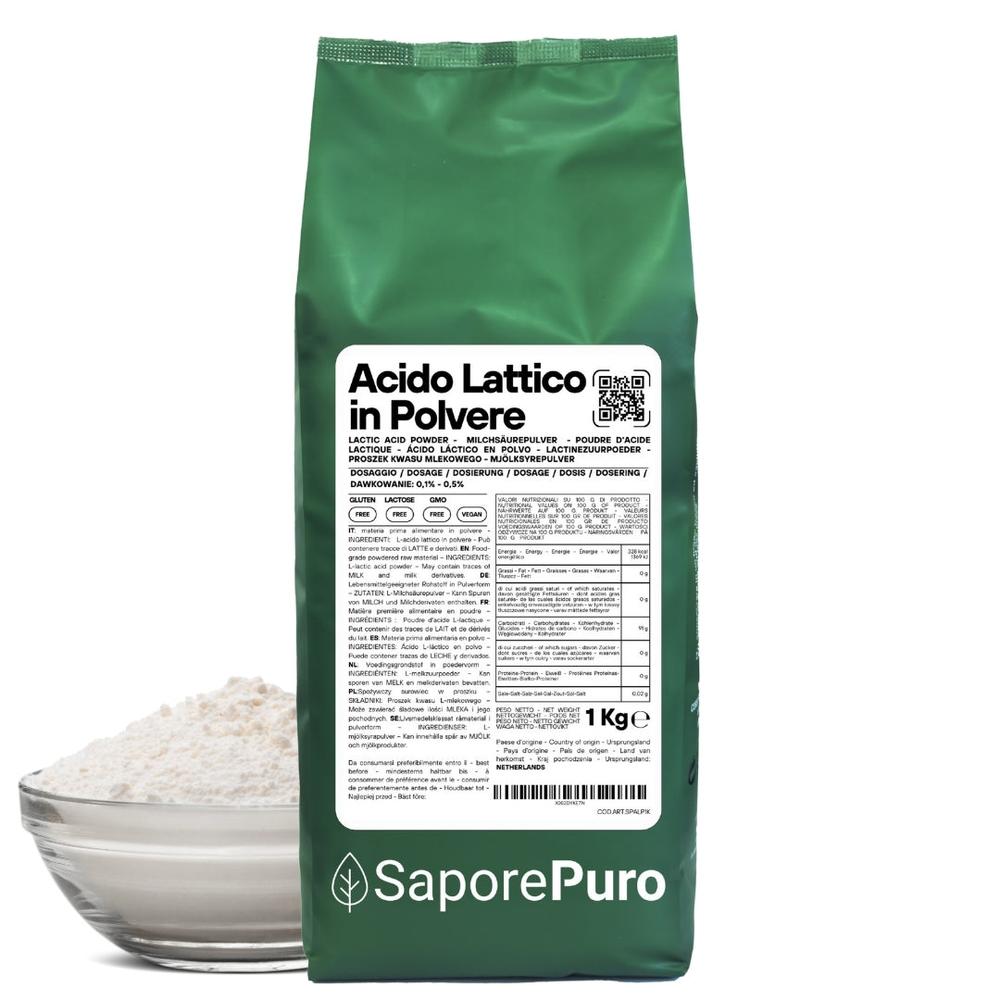 saporepuro-acidi-acide-lactique-poudre-alimentaire-200-g image 1