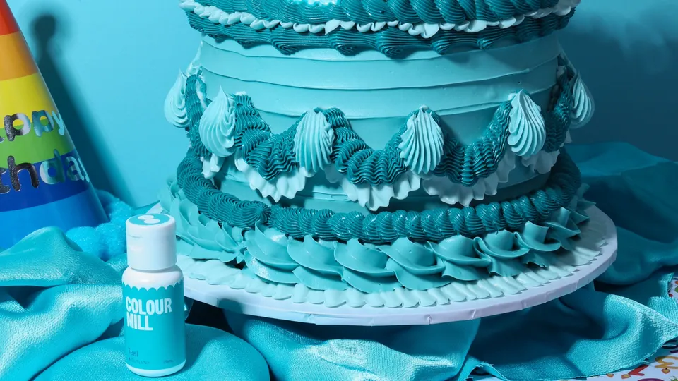 colour-mill-oil-blend-teal-colorant-alimentaire-sarcelle-chocolat image 1