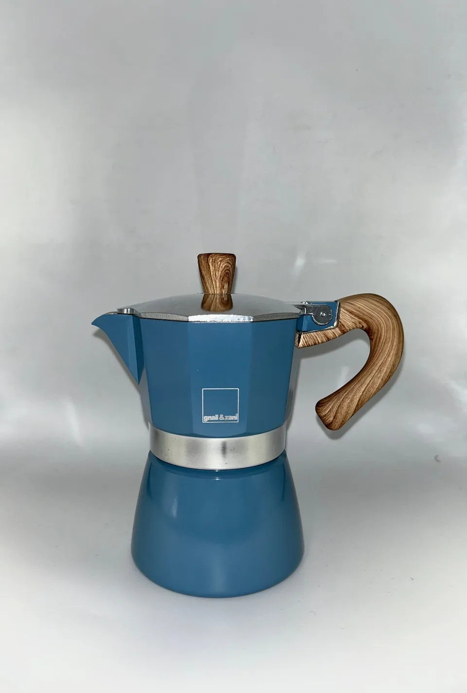 gnali-zani-venezia-cafeti-re-italienne-3-tasses-blue-denim image 1