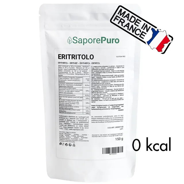 saporepuro-rythritol-dulcorant-150-g-0-kcal-france image 1