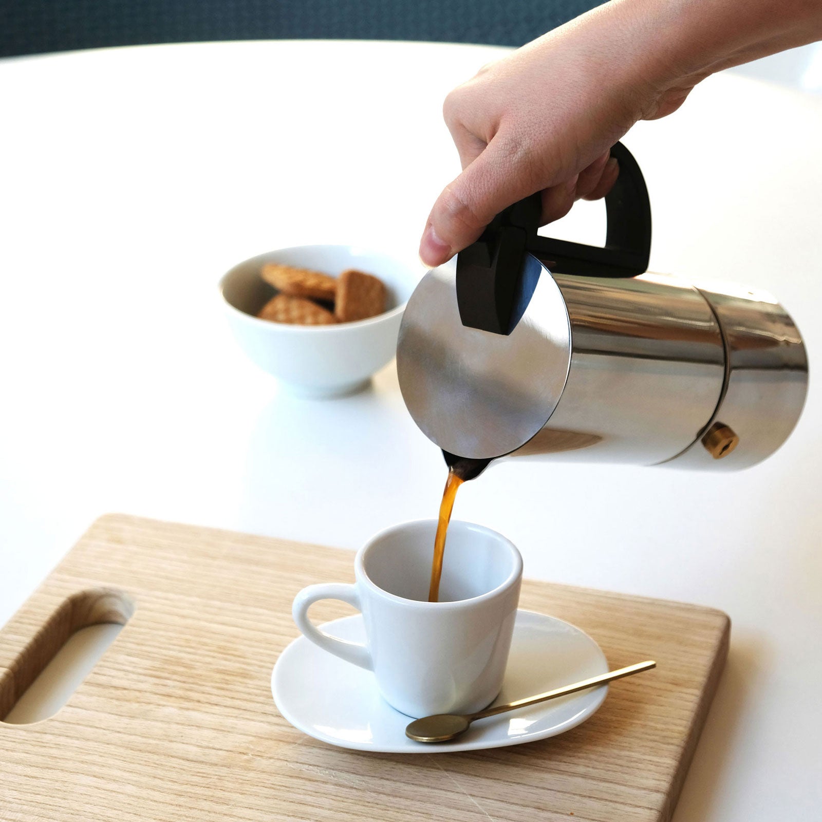 gnali-zani-chicca-cafeti-re-italienne-3-tasses-inox-induction image 5