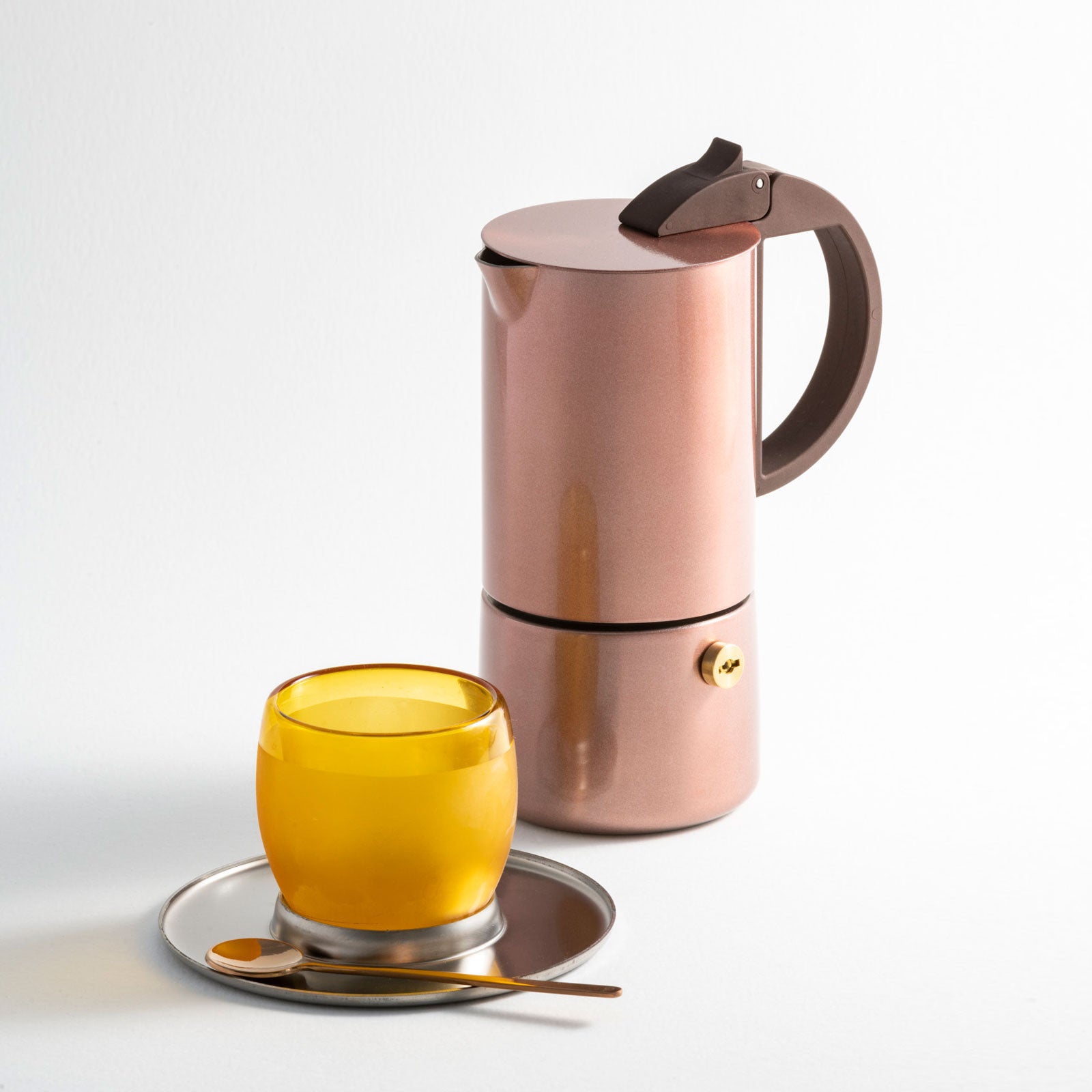 gnali-zani-chicca-cafeti-re-inox-6-tasses-rose-gold-induction image 3
