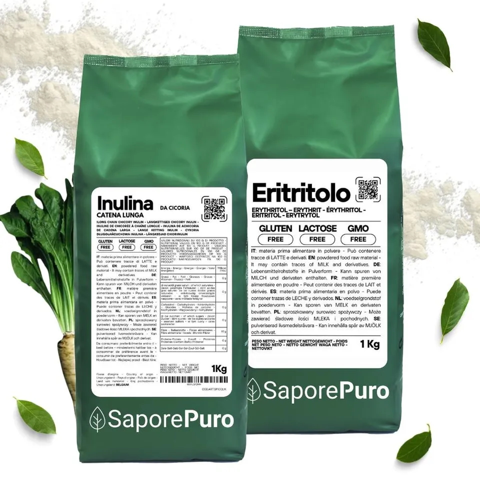 saporepuro-kit-inuline-1-kg-rythritol-1-kg-sans-sucre image 1