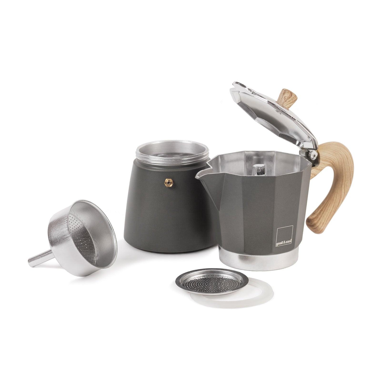 gnali-zani-venezia-cafeti-re-italienne-6-tasses-grise image 3