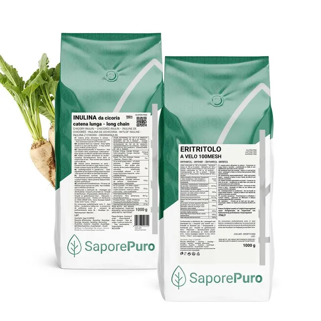 saporepuro-combo-rythritol-inuline-1kg-1kg image 1