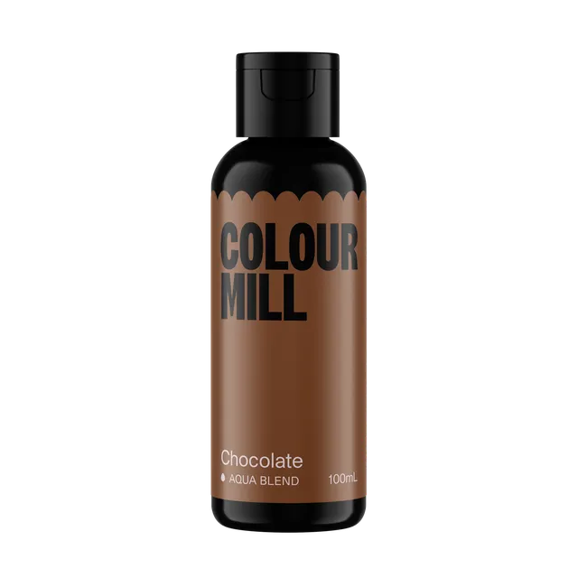 colour-mill-aqua-blend-colorant-alimentaire-chocolat-marron image 1