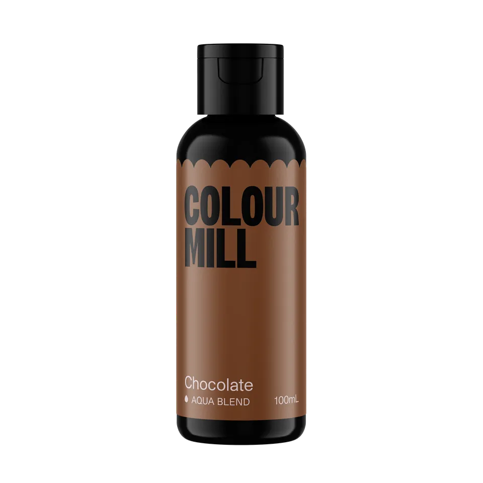 colour-mill-aqua-blend-colorant-alimentaire-chocolat-marron image 1