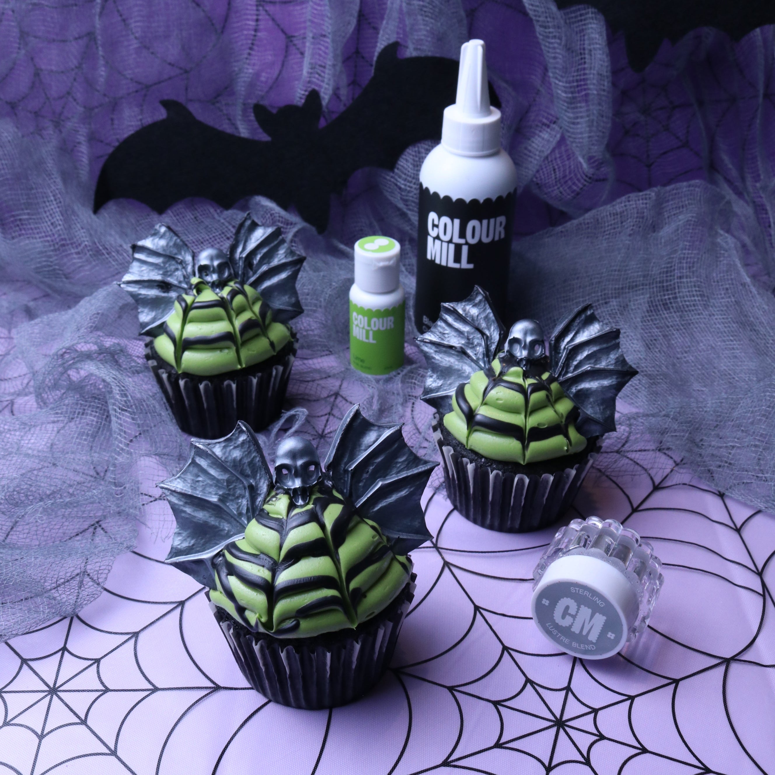 colour-mill-lustre-blend-colorant-alimentaire-sterling-gris-argent-10-ml image 2
