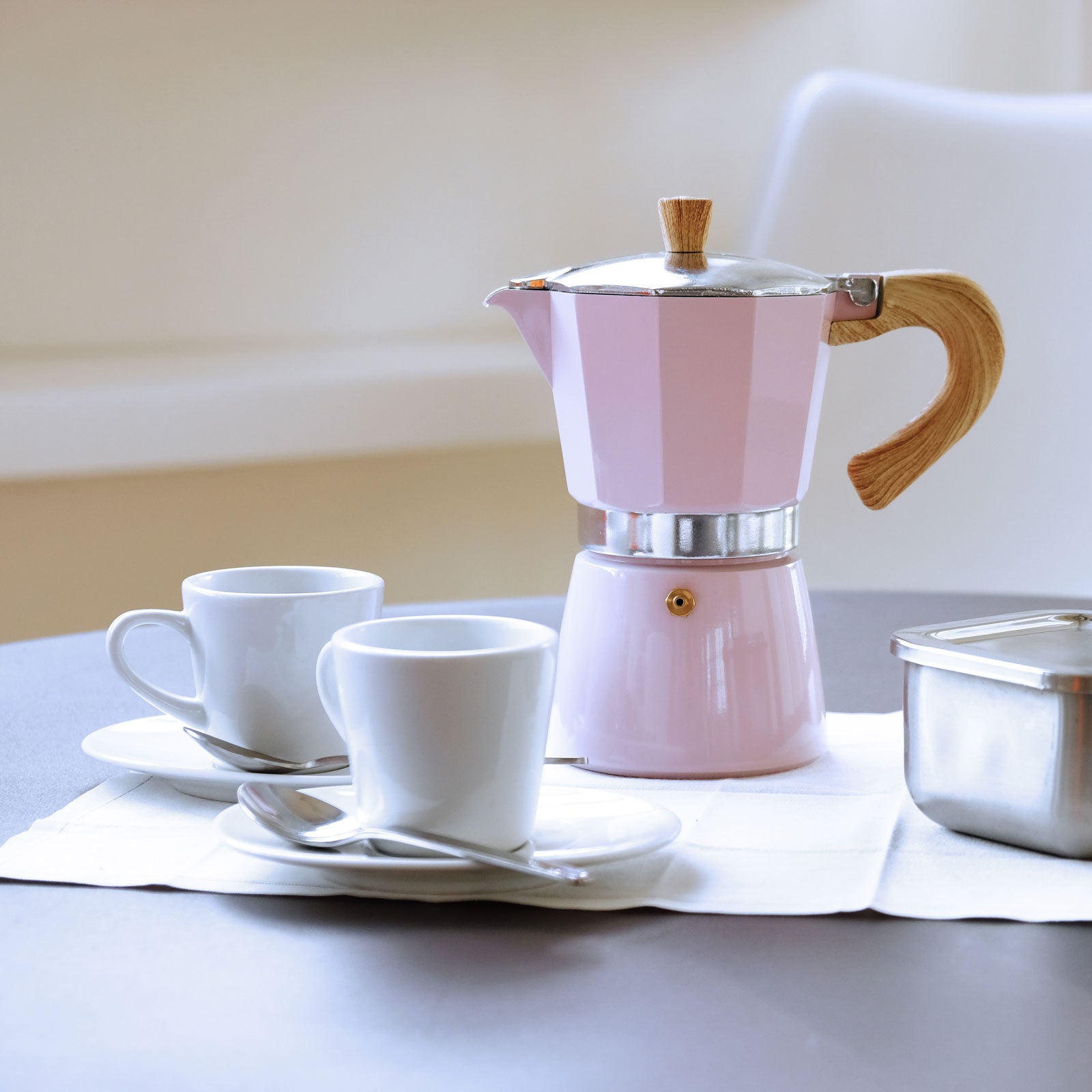 gnali-zani-venezia-cafeti-re-italienne-3-tasses-rose image 5
