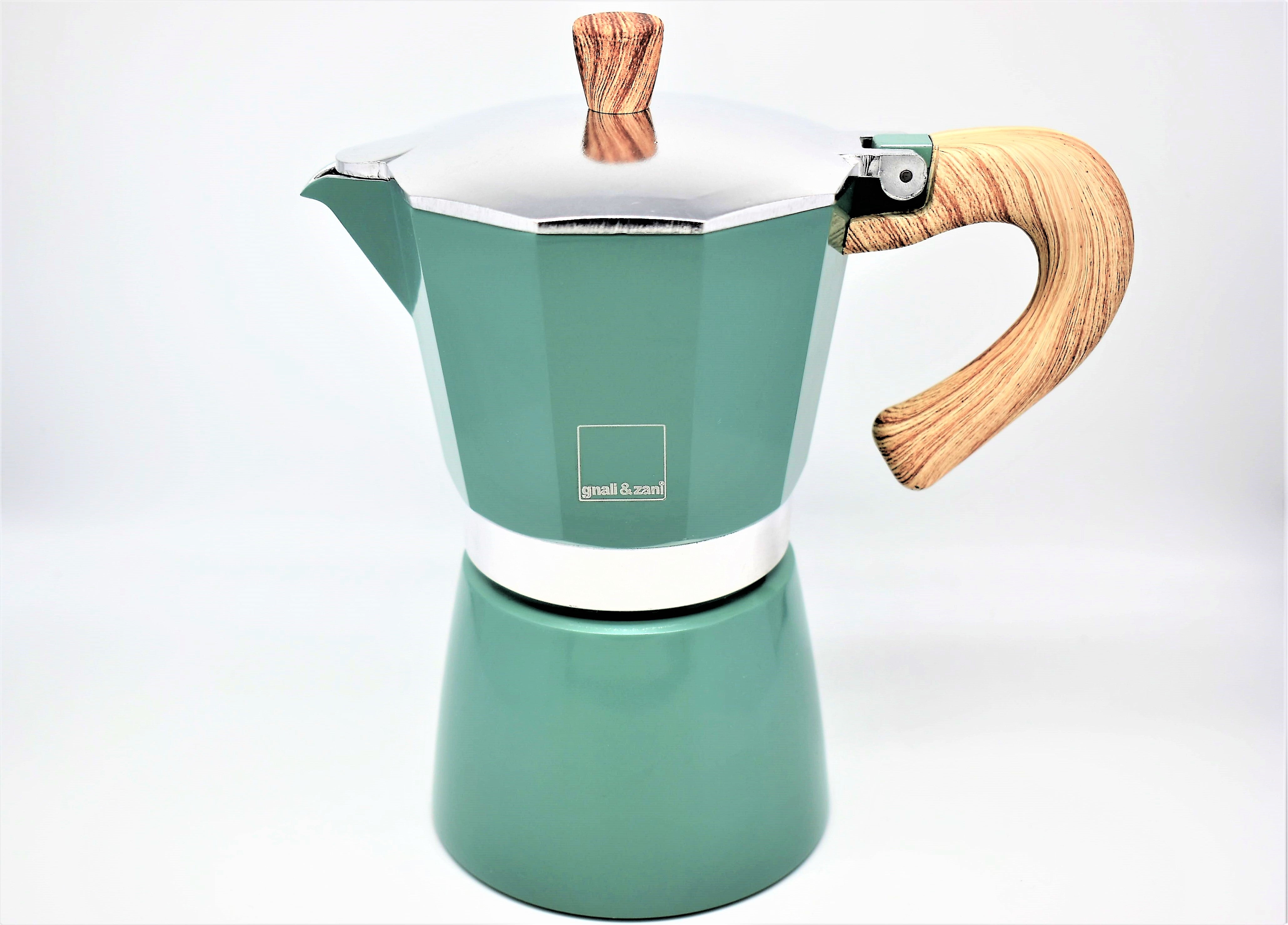 gnali-zani-venezia-cafeti-re-italienne-6-tasses-vert-induction image 1