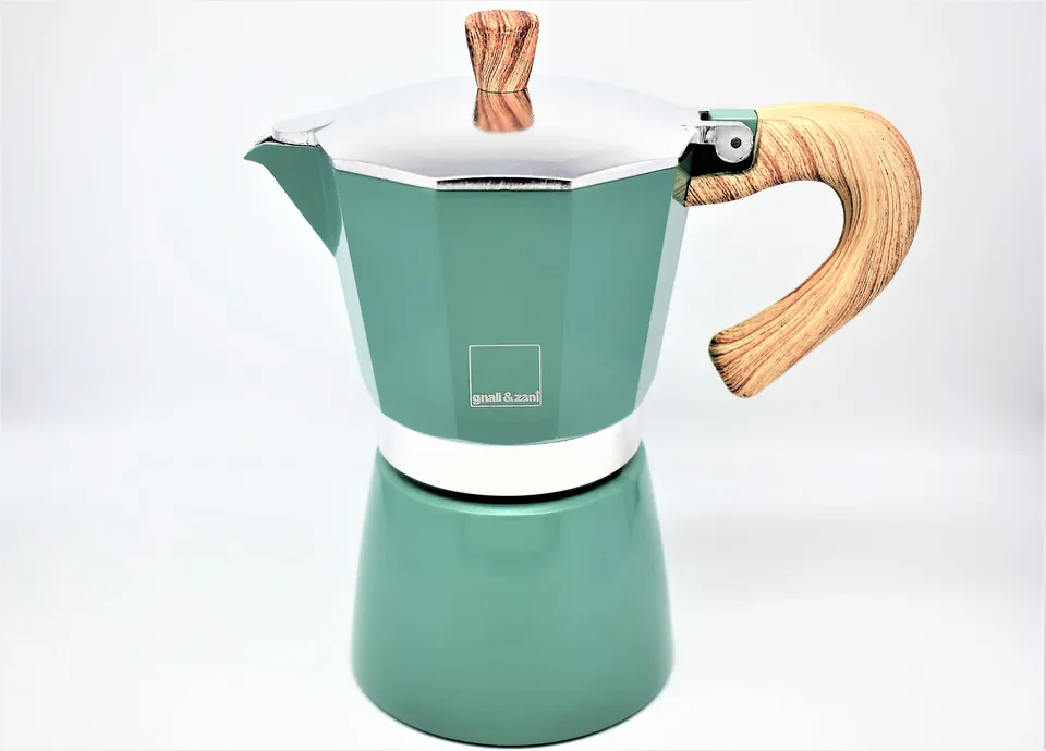 gnali-zani-venezia-cafeti-re-italienne-6-tasses-vert-induction image 1