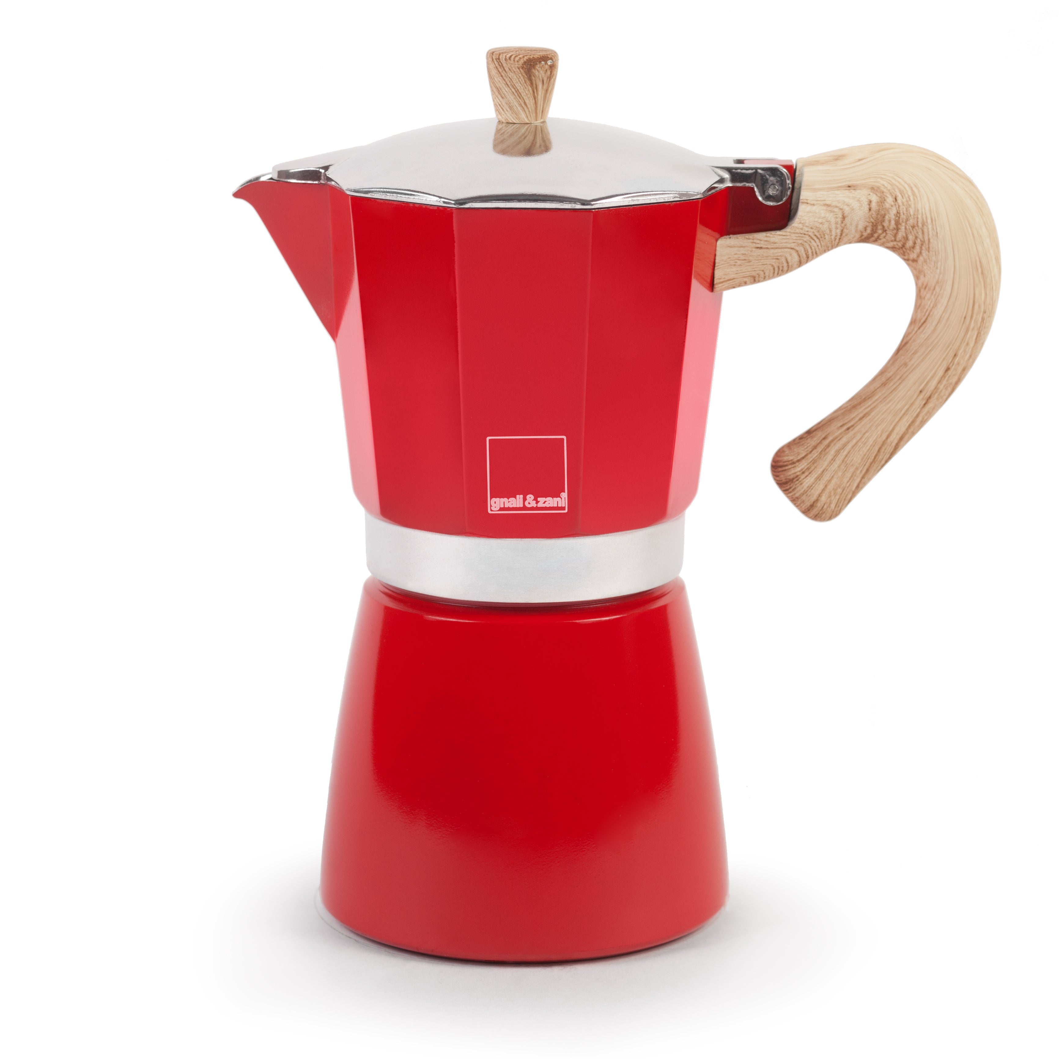 gnali-zani-venezia-cafeti-re-italienne-rouge-6-tasses-induction image 3