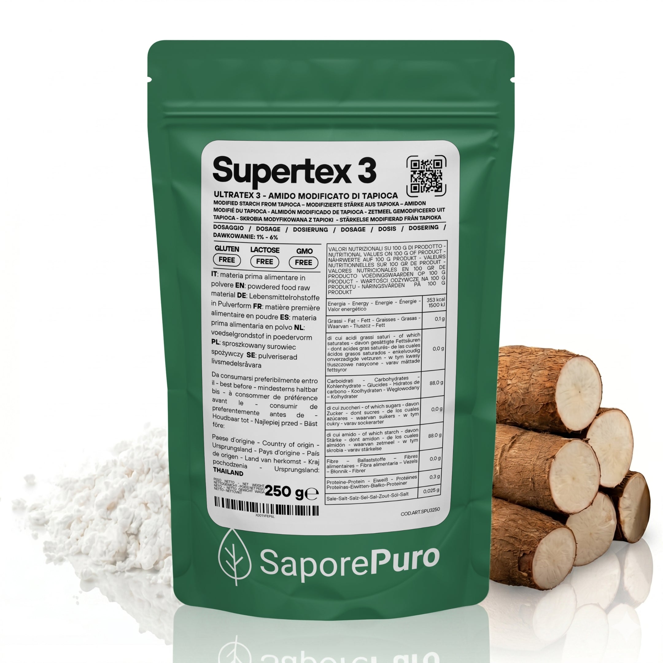 saporepuro-amidi-supertex-3-amidon-tapioca-poudre-250-g image 1